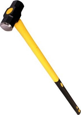 #00304 sledge hammer 6 lb., 30" long fibre glass handle, paint coated.