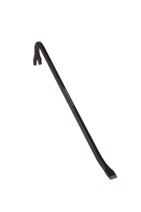 #00808 gooseneck wrecking bar 1/2" x 12" long, 0.71 lb., paint coated.